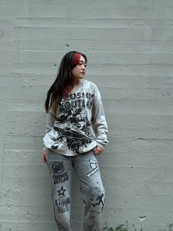 Moletom com capuz de malha Outlaw